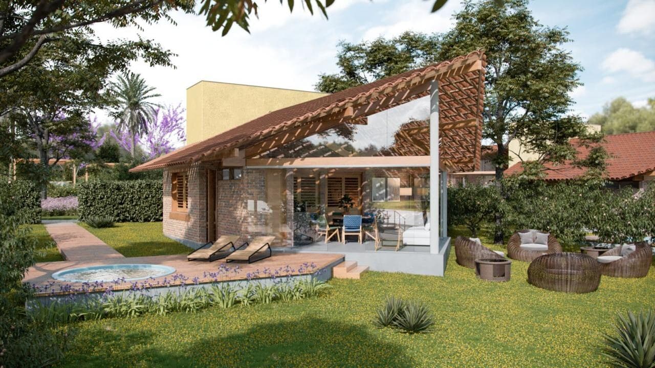 Bangalô do Alpes da Serra, com piscina privativa e deck
